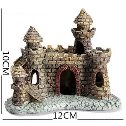 Resin Crafts Odorless Giving You More Realistic Visual Enjoyment Resin Castle Fish Tank Decoration Fish And Aquatic Products