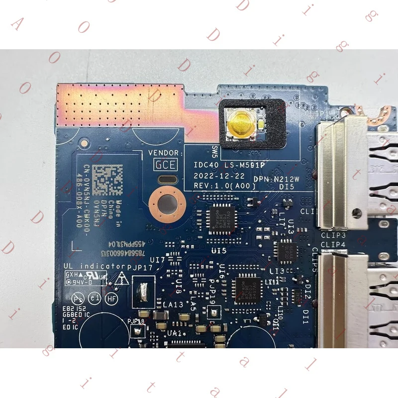 LL For Dell Latitude 7440 7450 7640 USB Board Audio board LS-M591P 0VN5NJ VN5NJ