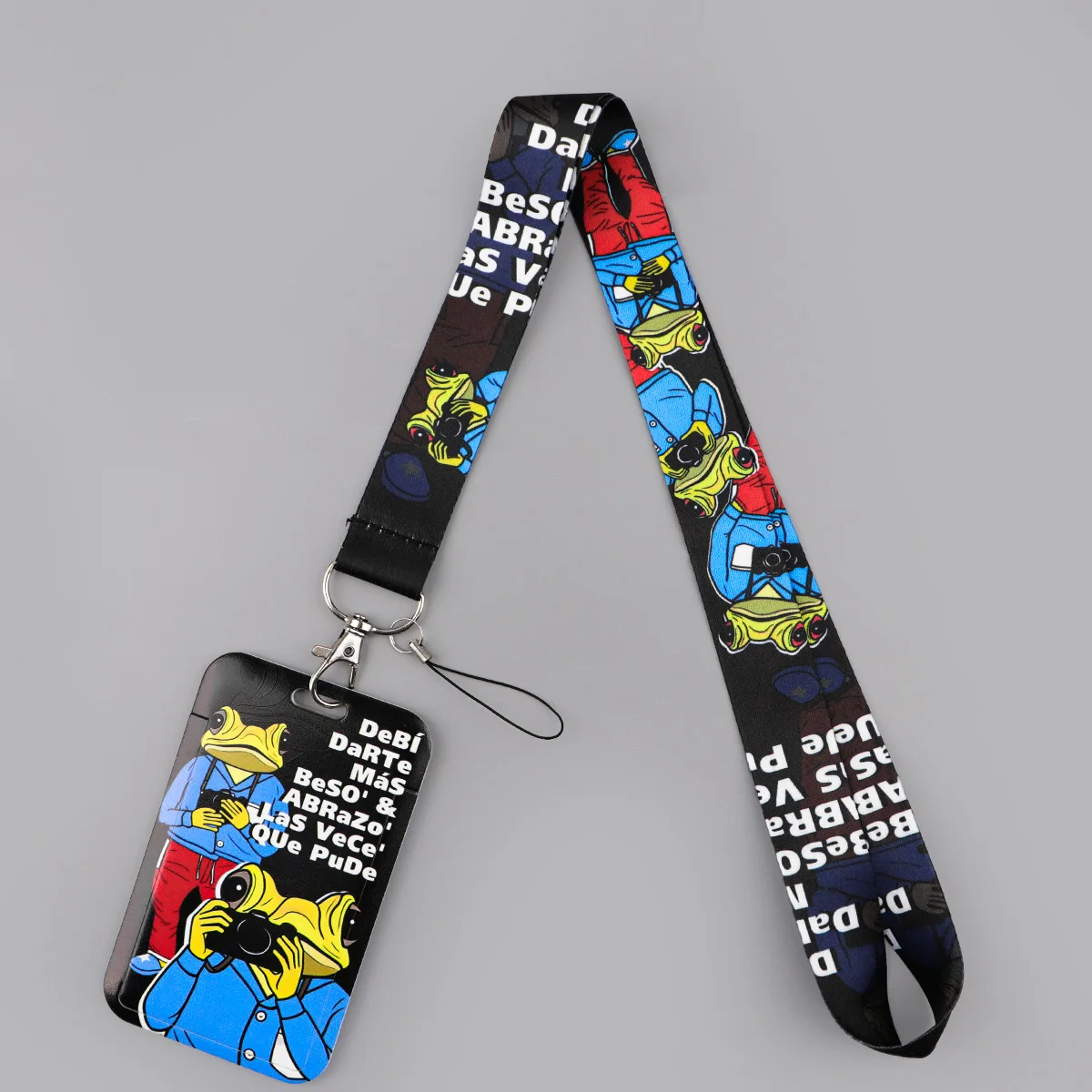 

Funny Frog Photographer Lanyard Card Holder Retro Style Neck Strap for Key ID Card Phone Straps Badge Holder Key Ring Gifts