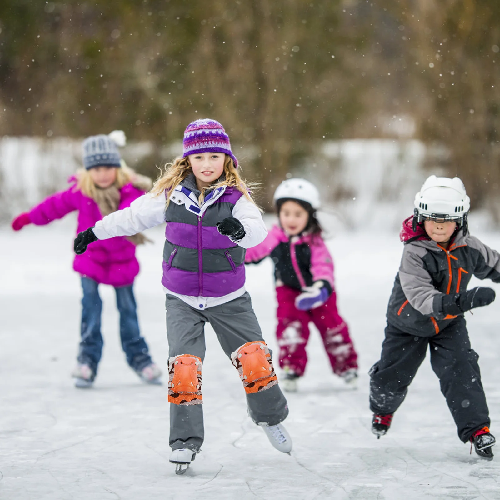 

1 Set Protective Gear Set Breathable Cloth Material Lightweight Comfortable Wear-Resistant For Cycling Roller Skating