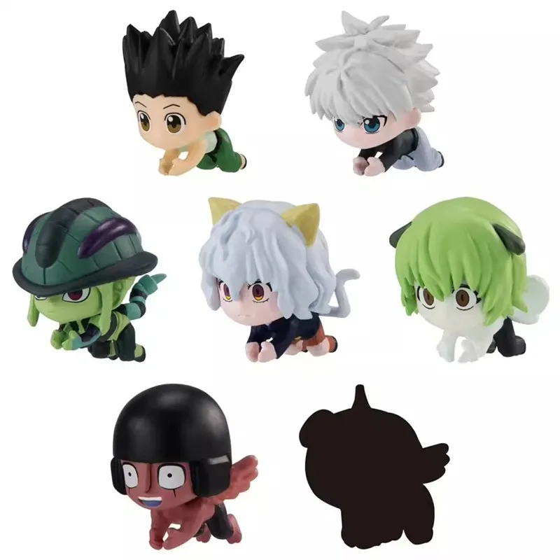 Genuine Capsule Toys Anime Hunter X Hunter Killu Gon Meruem Neferpitou Shaiapouf Cartoon Figure Doll Toys For Kids Collection