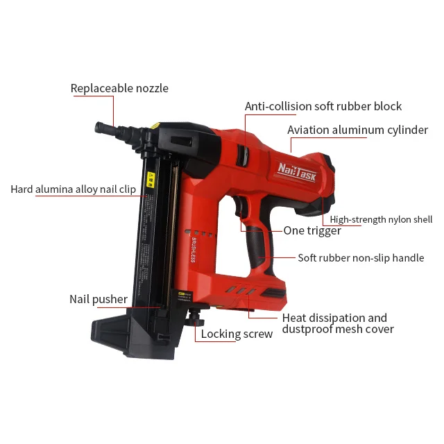 Nailtask DCCN 100X2 machine nailer stapler framing nailer battery nail