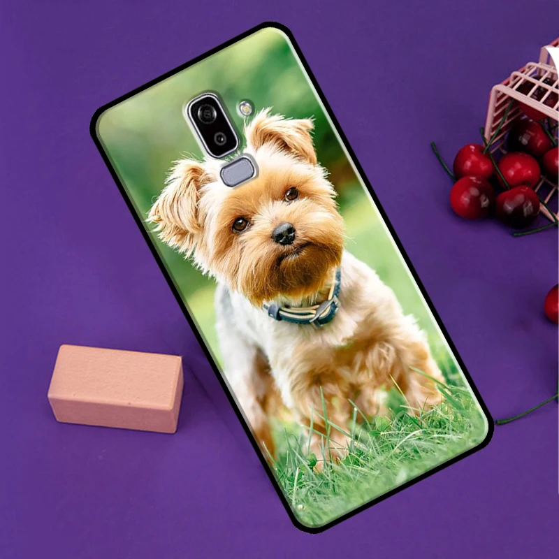 Yorkshire Terrier Dog Case For Samsung Galaxy J4 J6 Plus A6 A7 A8 A9 J8 2018 J3 J5 J7 J1 A3 A5 2016 2017 Coque view 4