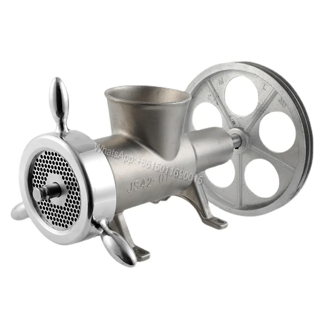 Stainless steel meat grinder head 22/32/42 type commercial large-scale twisted chicken rack bone crusher stir fish bone chili