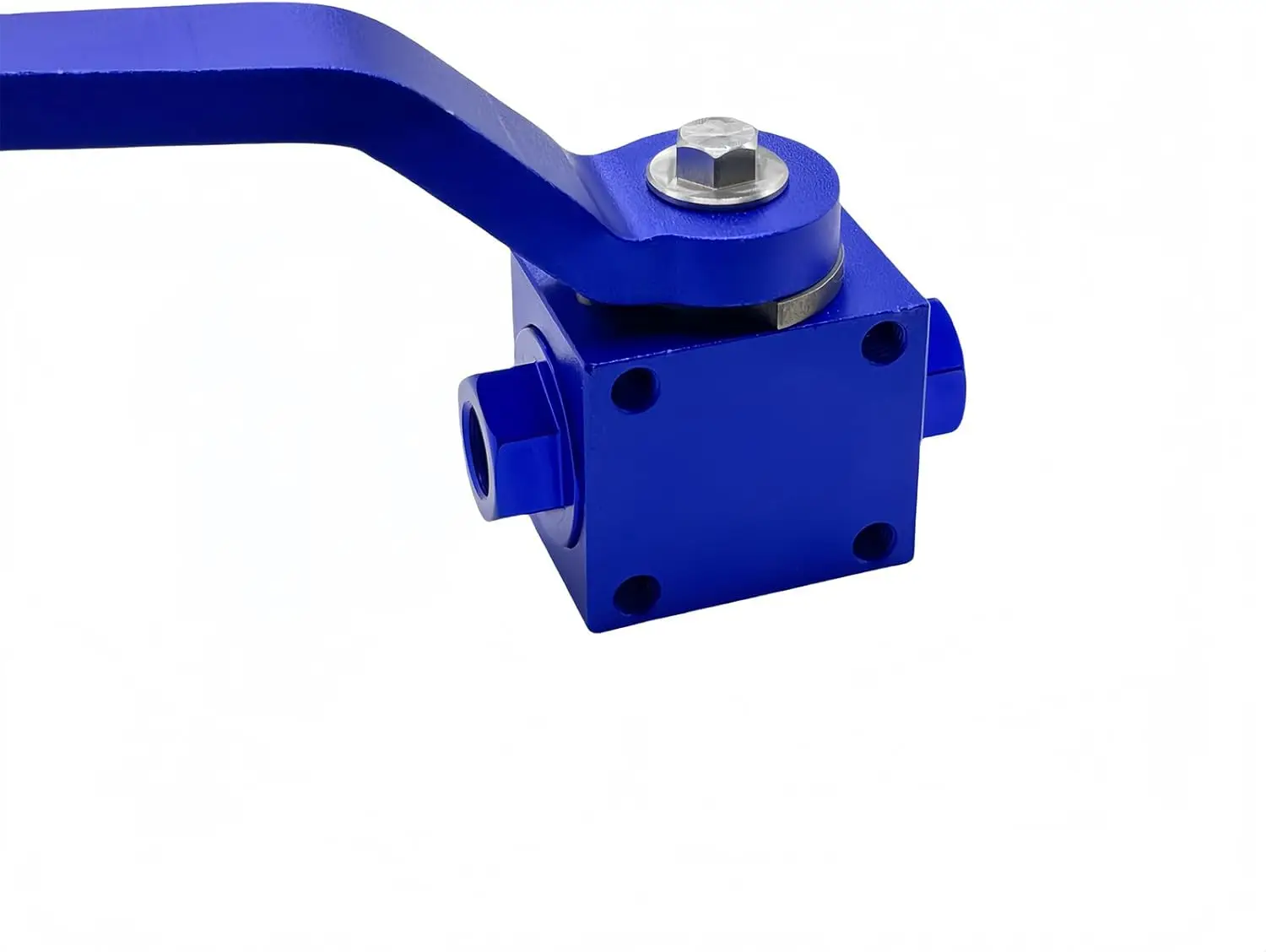 

​1/8" Billet Aluminium Brake Line Lock Shut Off Valve Blue 1/8 NPT Fuel Flow Control Cut Off Valve