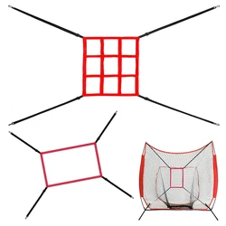 Strike Zone Target Adjustable Baseball Softball Pitching Target Practice Accuracy Training Throwing for Baseball Softball Net