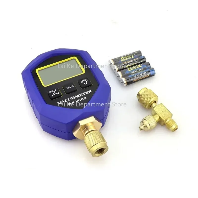 VG89 Vacuometer Refrigeration Digital Vacuum Meter LCD Luminous High Accuracy Sensor Mon-itor System Calibrate Vac Pump Buzzer