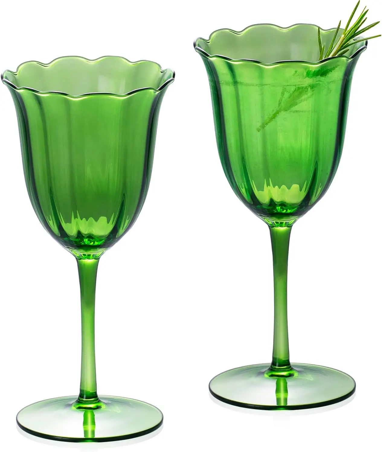 

Wine Glasses Set of 2, 9.47 oz Hand Blown Crystal Bordeaux Wine Glasses, Thin Rim & Long Stem, Perfect for Red & White,