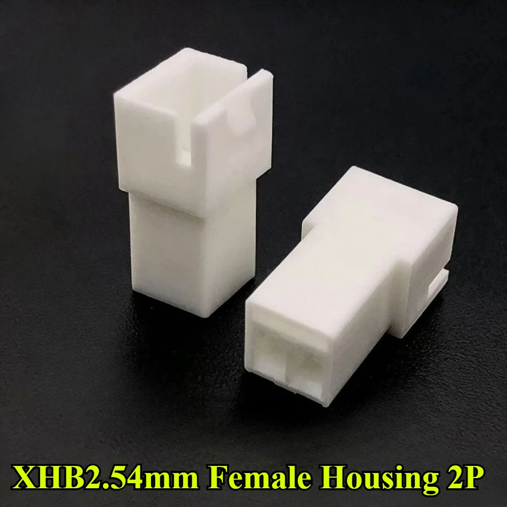 100Pcs XHB2.54mm With Lock Buckle Male Female Housing Pitch 2.54mm 2P/3P/4P/5P/6P Plastic Shell Male Female Terminal Connector