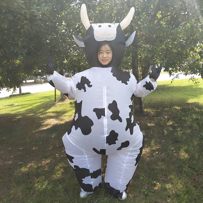 

Iatable костюм Хэллоуин Cisas большая корова косплей наряд мультфильм ежегодное собрание сценический бар реквизит женская традиционная одежда