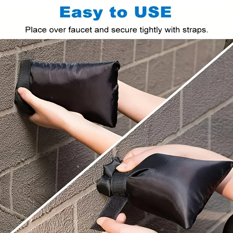 2Pcs Outside Tap Cover Thickened Outdoor Tap Cover Insulated Waterproof Outside Tap Cover Protect from Freezing Bursting
