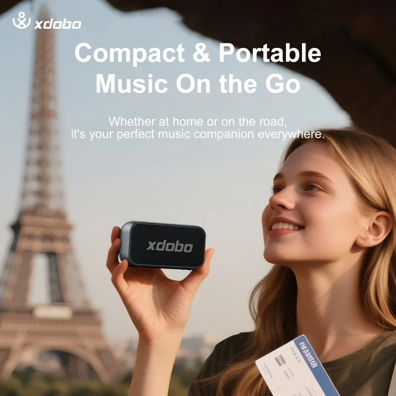 

10W XDOBO LUXE MiNi portable Bluetooth speaker with powerful sound effects supporting MP3 music playback and TWS connectivity