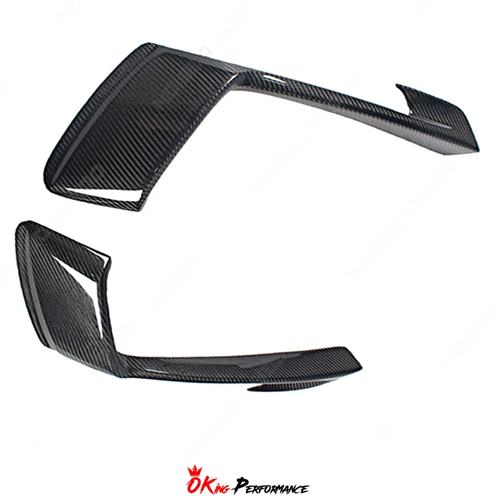 TA Style Carbon Fiber Front Bumper Light Cover For Porsche Boxster 718 BodyKit