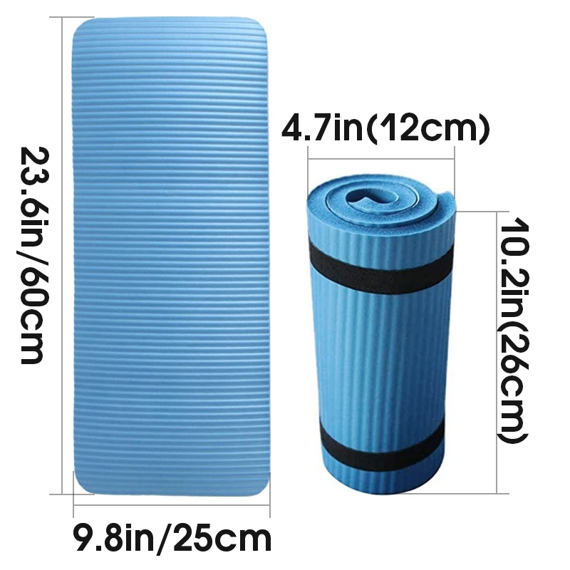 Thick Yoga Mat Yoga Knee Pad Cushion Anti-skid Sports Fitness EVA Comfort Foam Mat for Exercise Yoga and Pilates Gymnastics Mat