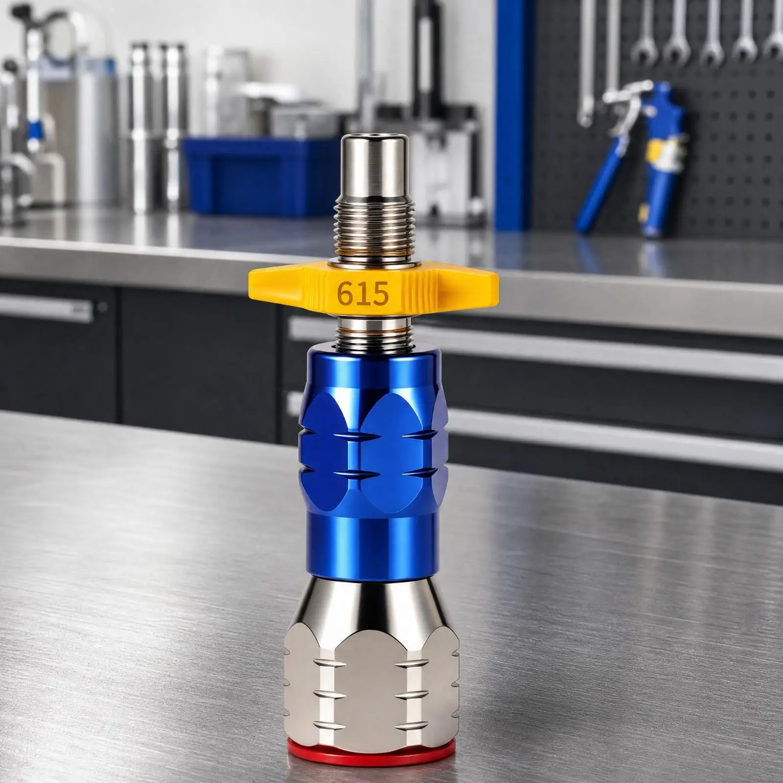 Clog Resistant Spray Nozzle for Airless Paint Sprayer with Yellow Adjustment Handle for Coating Application Tool