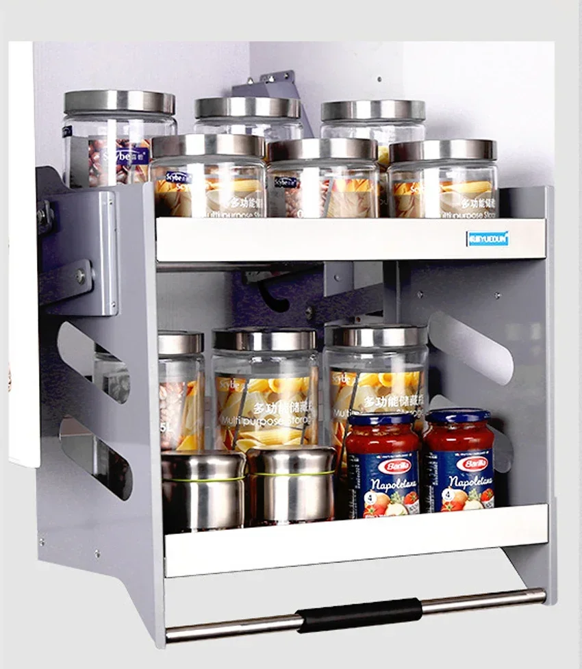 

Подъемная корзина, кухонный шкаф, корзины для ящиков из нержавеющей стали, стеллажи для хранения бутылок с приправами, вес 30 кг