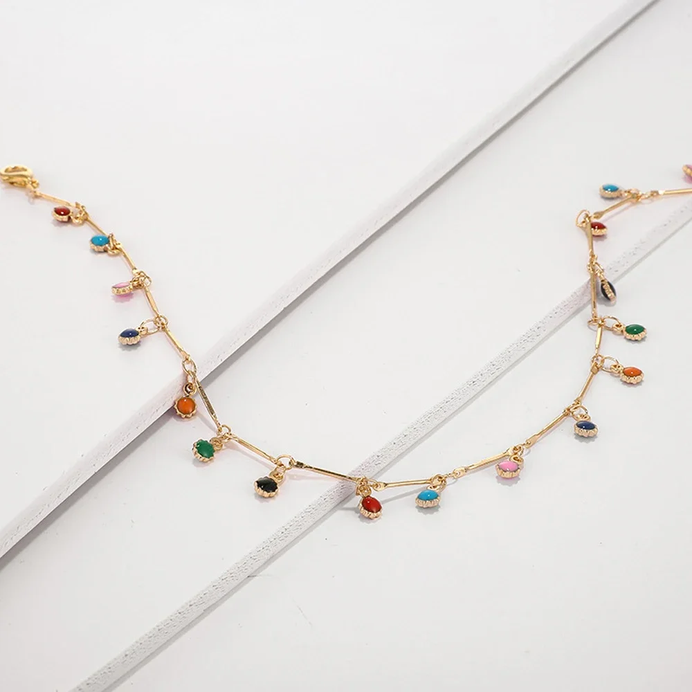 2026 neue böhmische bunte Perlen handgemachte Halskette für Frauen Charms Quaste Schlüsselbein Kette Halsband Modeschmuck Geschenke