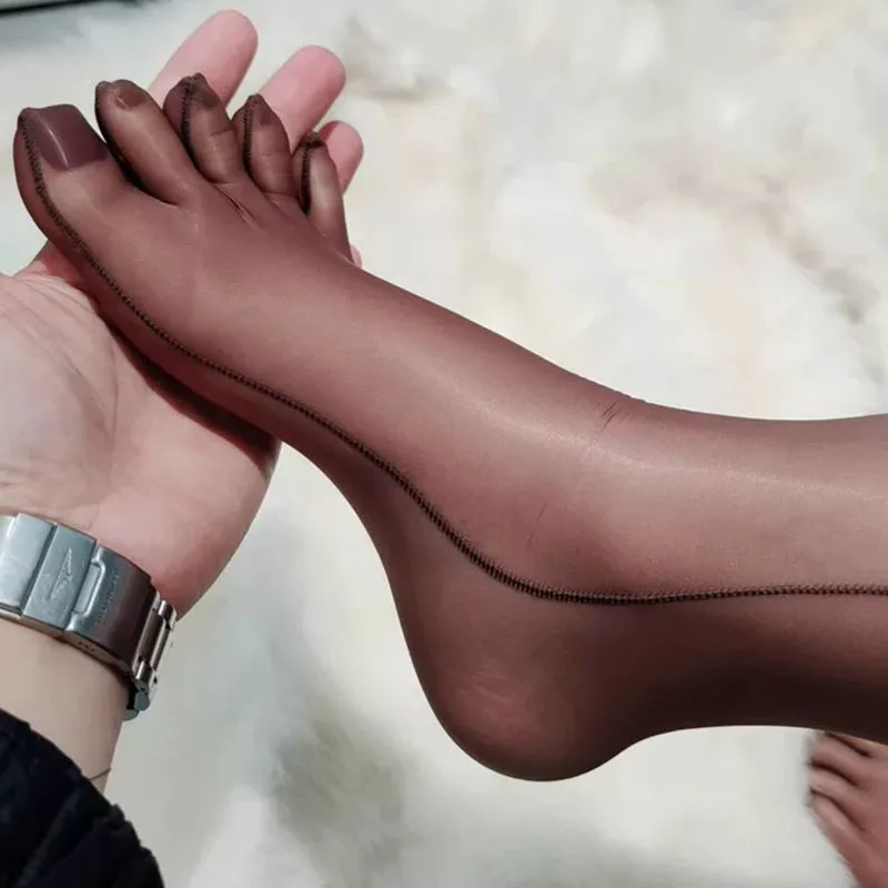 Five Toed Separated Pantyhose Sexy Silky Smooth Stockings for Women Thin Beautiful Leg Side Line Open-crotch No Take Off Tights