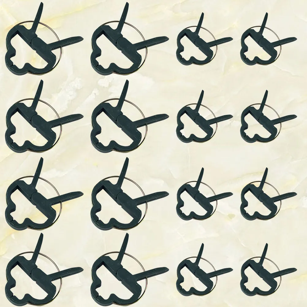 

4 упаковки/80 шт. зажимов для растений и цветов, садовые клипсы для поддержки стеблей, лозы и стеблей растений (40 шт. больших, 40 шт. малых)