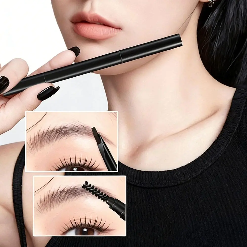 Automatic Sharpen Eyebrow Pencil Smudge-proof Waterproof Double-ended Eyebrow Pencil Sweatproof Portable Eyebrows Makeup Tool