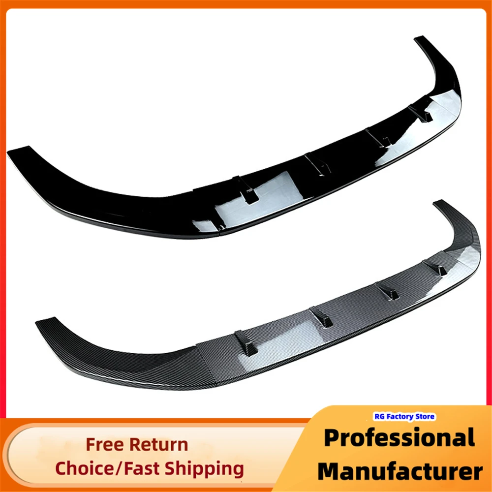 Maxton Style Front Bumper Lip Spoiler For VW Golf MK8 Golf 8 GTI GTD GTE R-Line 2020-2023 Diffuser Splitter Chin Trims Protector