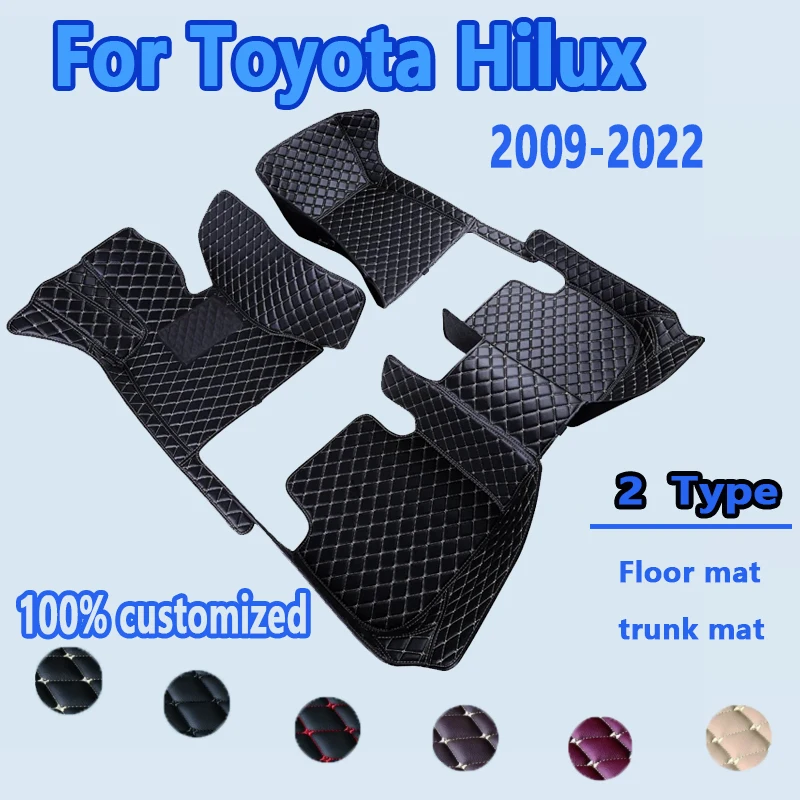 Car Floor Mats For Toyota Hilux 2022 2021 2020 2019 2018 2017 2016 2015 2014 2013 2012 2011 2010 2009 Custom Carpets Cover Rug