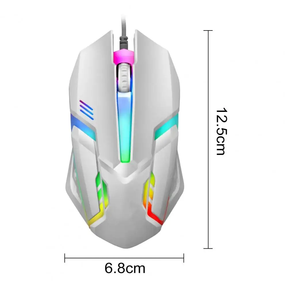 E-Sports USB Wired Mouse Colorful LED Gaming Mouse 1200 DPI Wired Mice Optical Wired Gamer Mouse For Desktop Laptop PC Computer