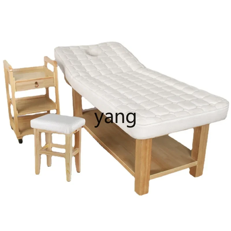 

CX Solid Wood Beauty Massage Massage Bed Special Oak Home Fire Therapy Spa Bed Latex for Beauty Salon