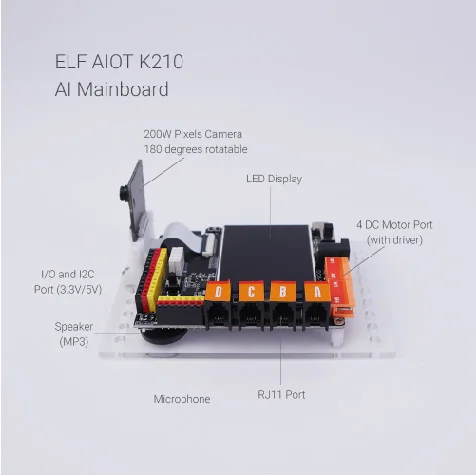 WEEEMAKE AI Machine Learning Educational Starter DIY Robotic Kit Model 161052 Low-Cost Screwed Mounting Python Programming