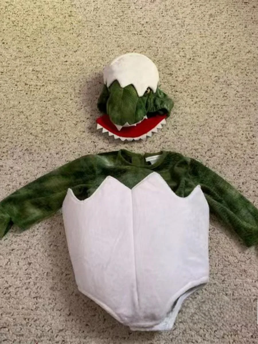 2023 loween Costume da spettacolo teatrale per bambini Dinosauro del fumetto ell Piccolo dinosauro Costume da arrampicata