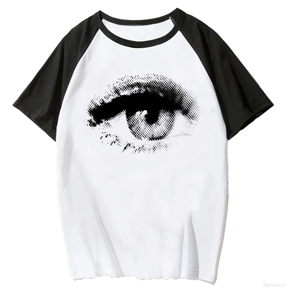 

Eyes Print Y2k tshirt women graphic designer streetwear tshirt girl Japanese clothing