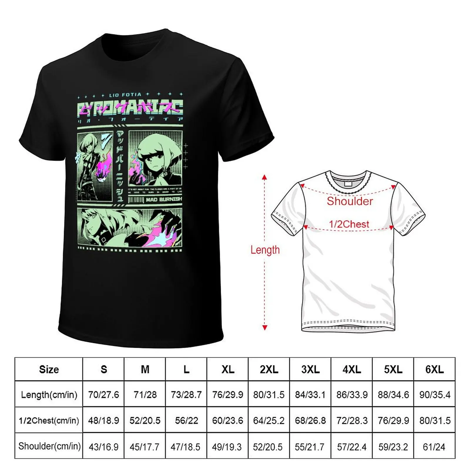 Pyromaniac Lio Fotia (Green) T-Shirt man graphic t shirt T-Shirt