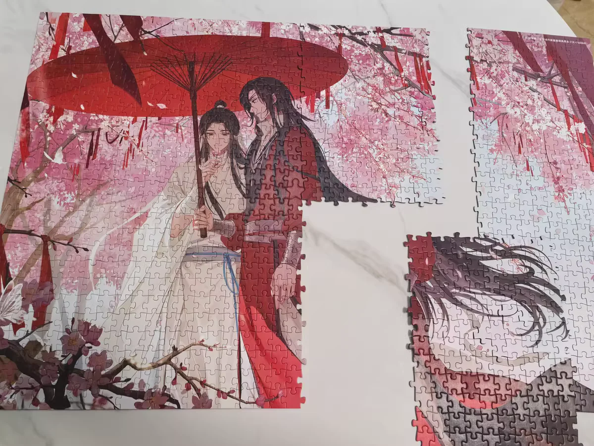 1000 pezzi di benedizione ufficiale celeste puzzle Xie Lian Hua Cheng assemblaggio puzzle figura scrivania decorazione ornamento collezione regalo