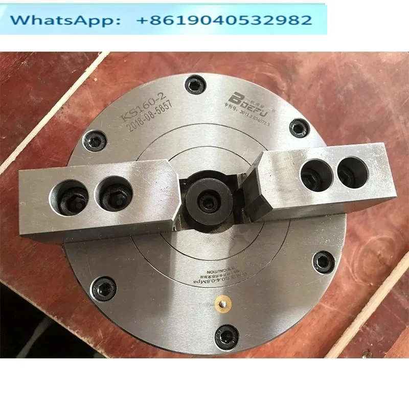 Two-jaw self-centering pneumatic chuck 456810 inch 3-grip chuck 160/200/250 inner support and outer clamp lathe