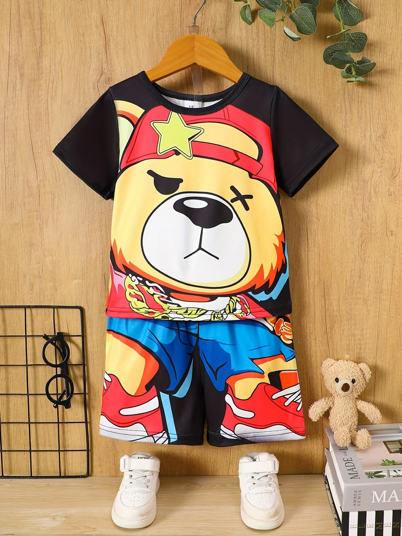 

Children's Clothing Short Sleeve Cartoon 3D Print Top Kids Shorts Fashion Child Sets Boys Clothes Streetwear Kids Tracksuit Sets