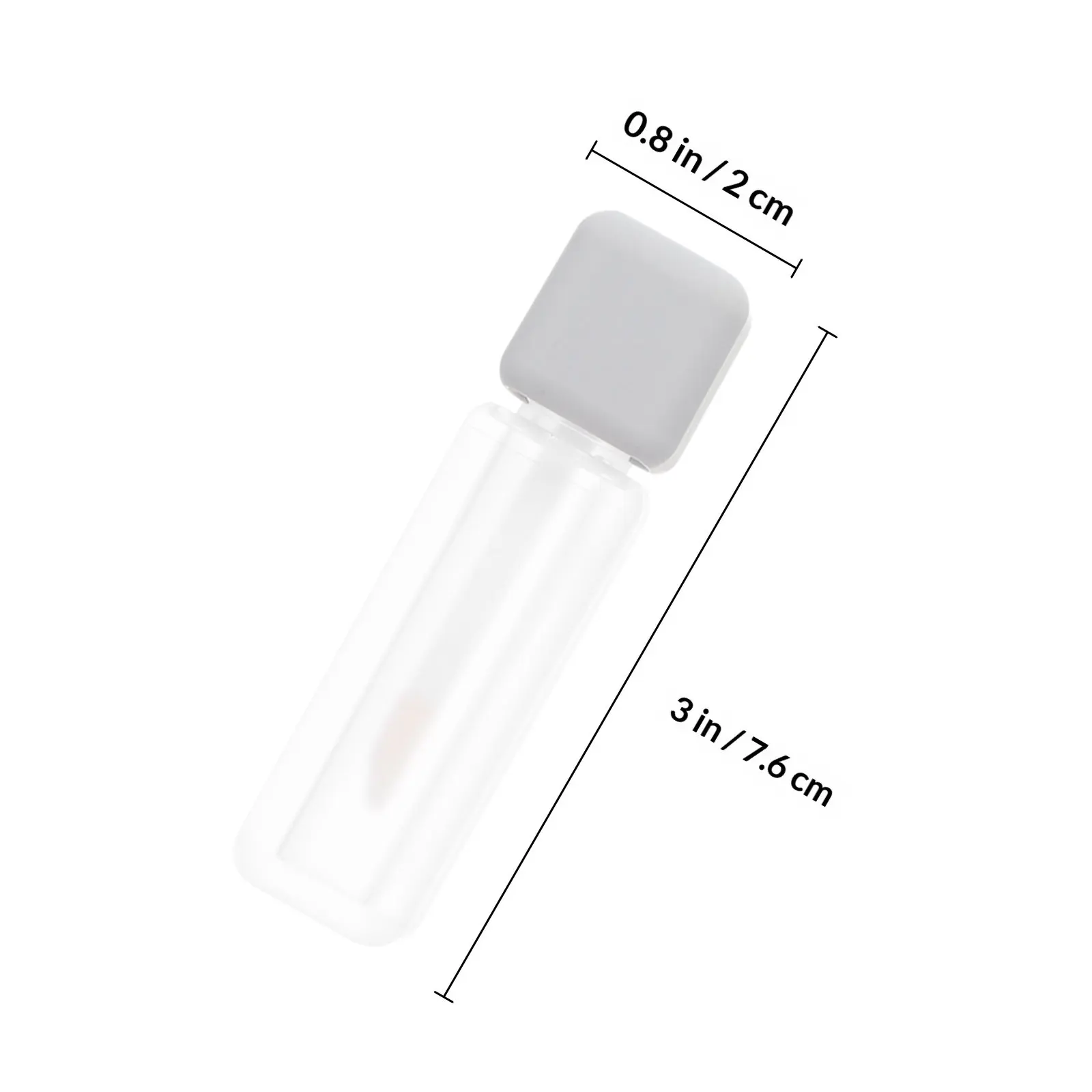 5 tubi per lucidalabbra da 6 ml, mini bottiglie cilindriche vuote per viaggi, contenitori compatti ricaricabili per olio labbra fai da te, portatili