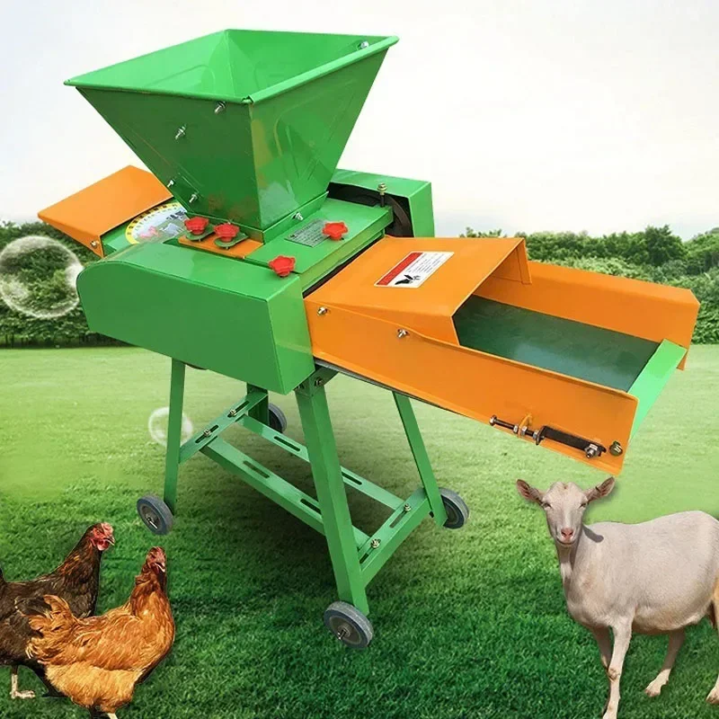 

Electric Grass Crusher Shredder Dry Wet Straw Commercial Stalk Cattle Sheep horses Feed Herbage Cutter
