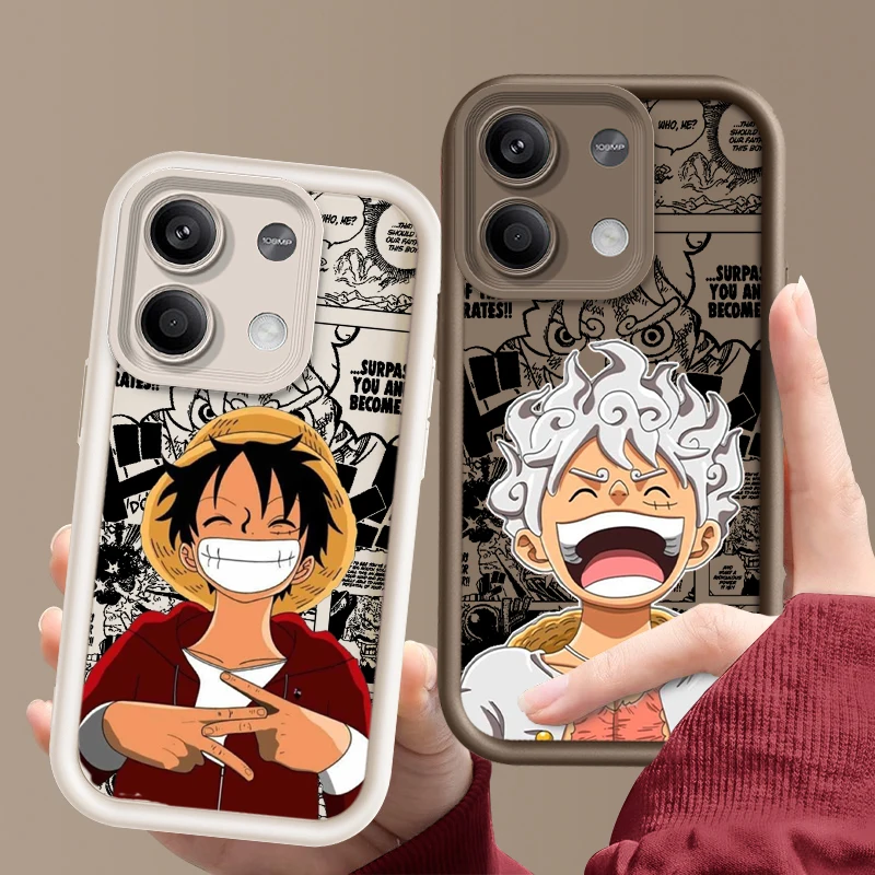 O-One P-Pieces Luffys Anime Soft Eye Ladder For Xiaomi Redmi Note 13 12 11 10 9 8 7 K50 12C 10 9A 9C Pro Phone Case