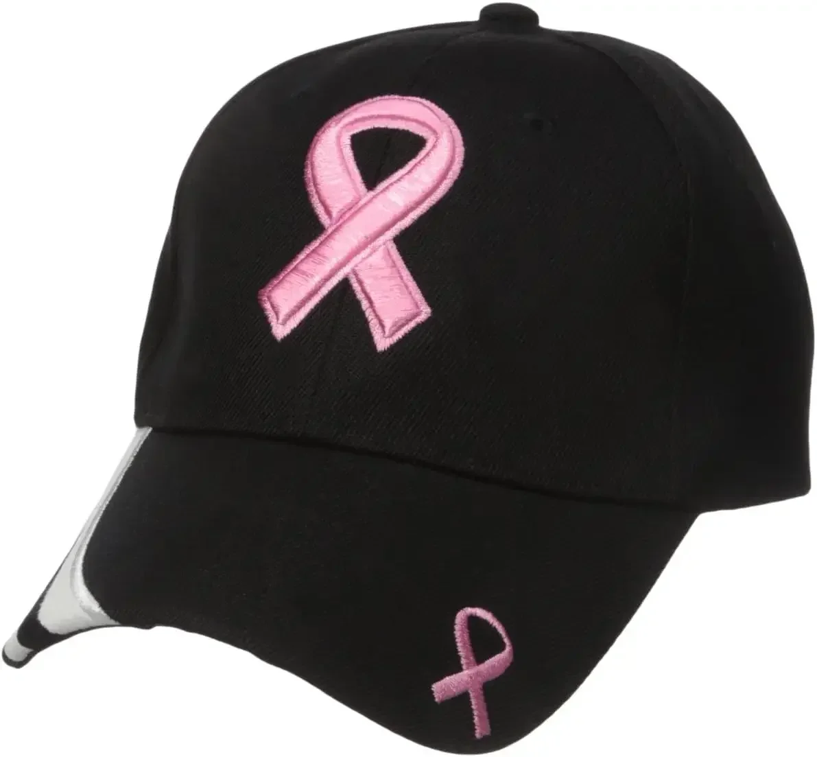 

Breast Cancer Awareness Pink Ribbon Baseball Cap Hat
