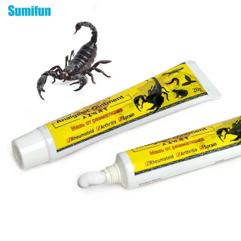 Sumifun 1/3pcs 20g Scorpion Analgesic Ointment Body Joint Pain Cream Muscle Sprain Pain Ointment Chinese Herbal Medical Plaster