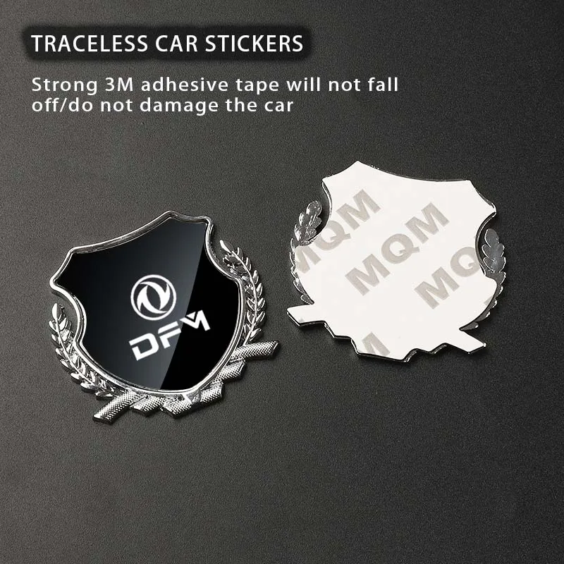 Car Sticker Emblem Exterior bodywork Metal For Dongfeng DFM 580 K01 H30 A30 T5 EV Joyear SX6 SX5 560 Accessories 2024 Key Case - Image 3