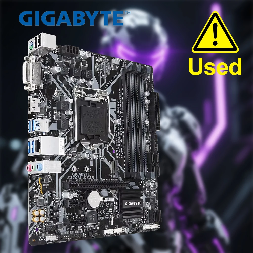 

Gigabyte Z370M DS3H 64GB LGA1151 DDR4 Micro ATX Motherboard