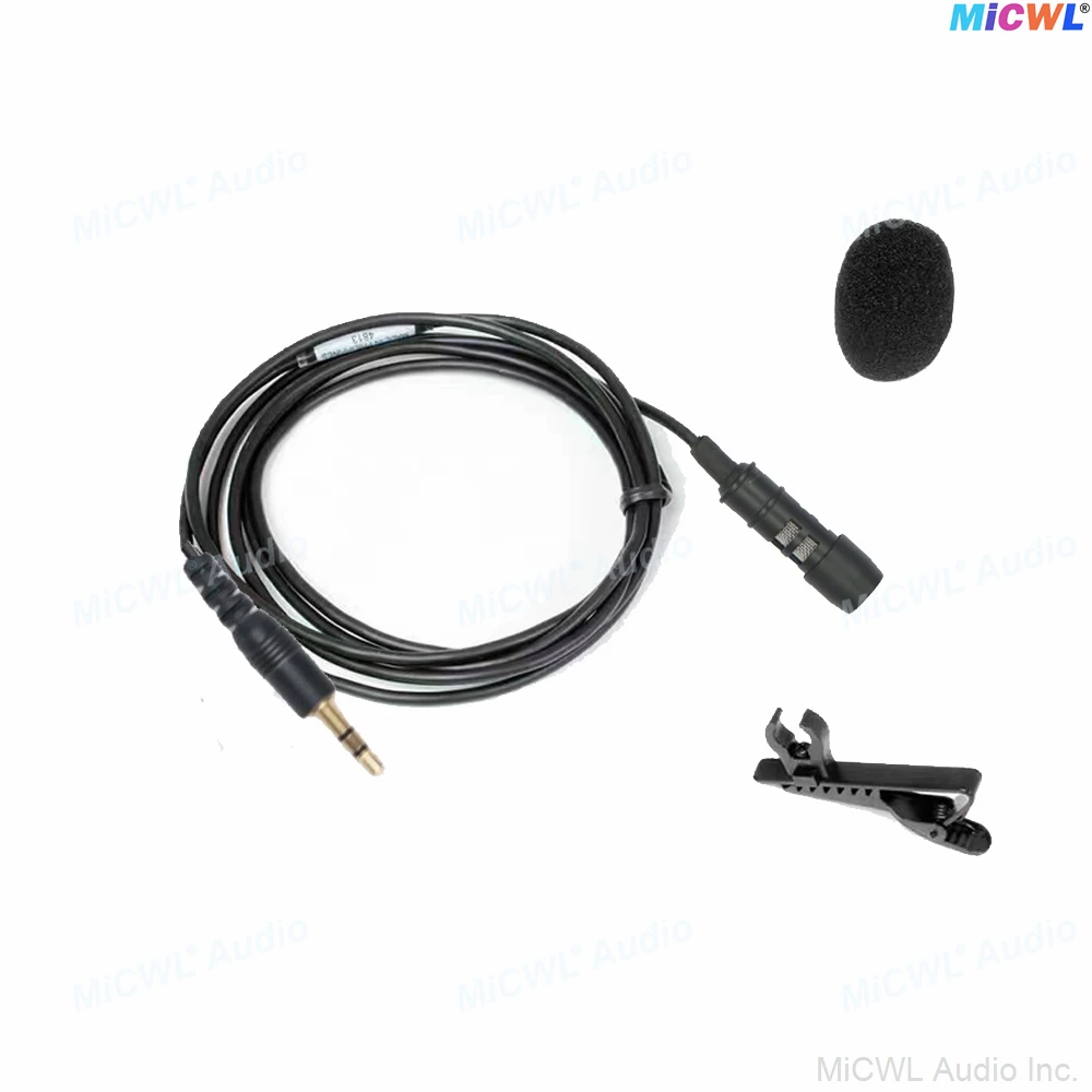 Pro mini clipe de lapela microfone de lapela com 3.5mm 1/8 "jack estéreo para g2 g3 g4 bodypack computador sem fio pc gravador câmera