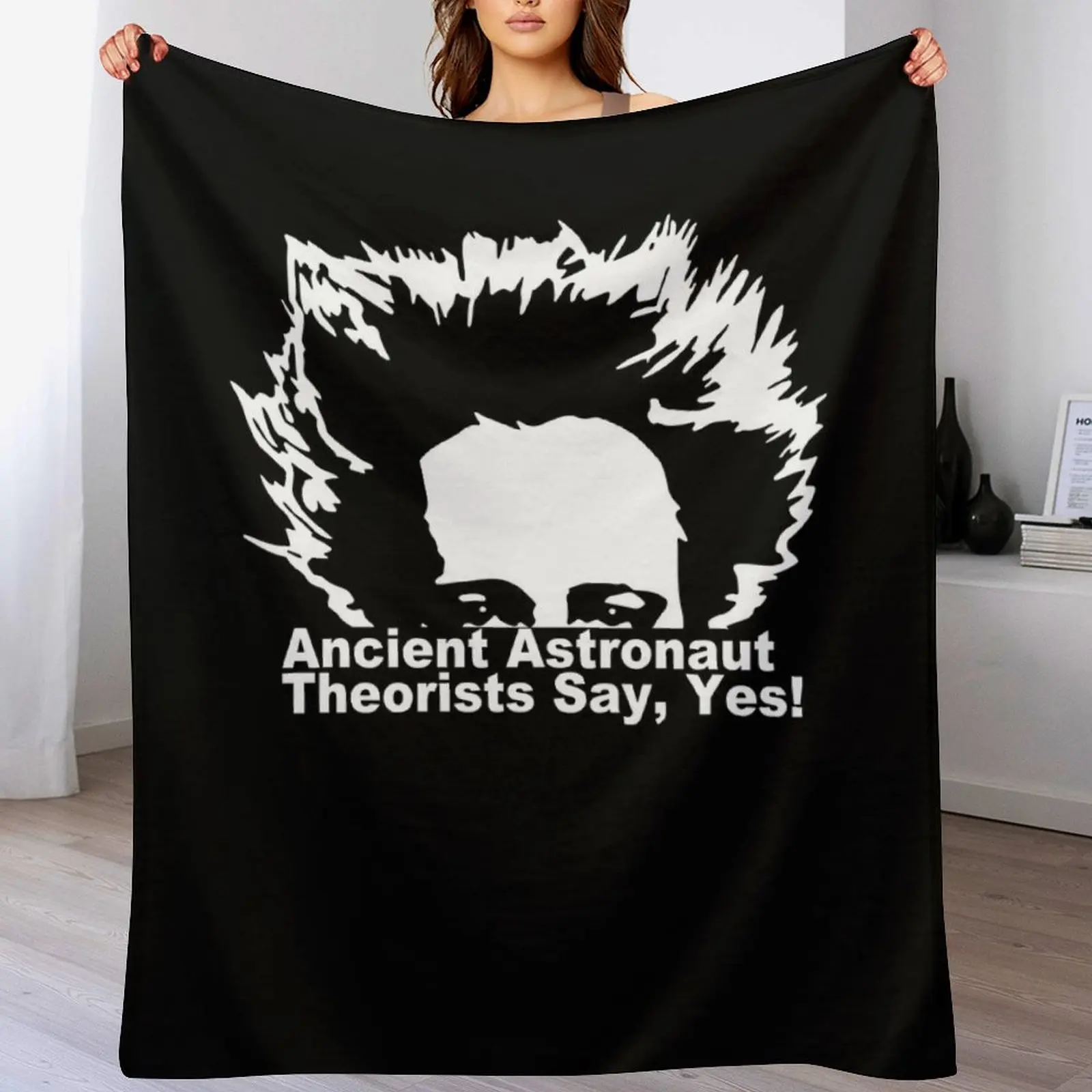 Ancient Astronaut Theorists Say Yes, Alien Face. Throw Blanket