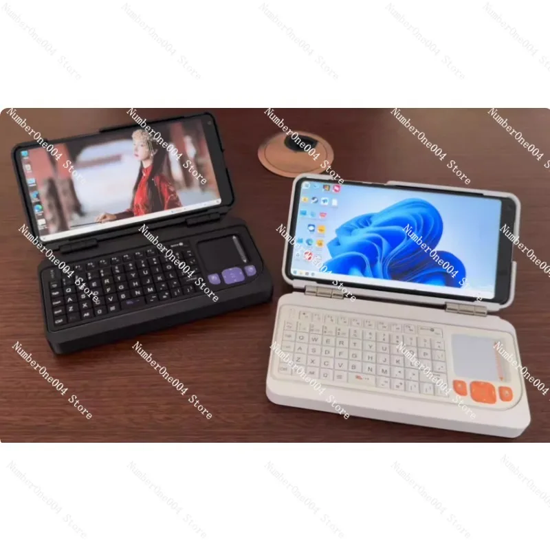 

6-дюймовый мини-компьютер с двумя системами, сенсорный складной дизайн, 12 ГБ + 512 ГБ, со встроенной клавиатурой