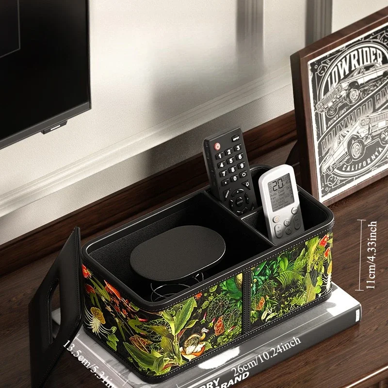 【Premium】New 2025 Vintage Green Forest Tissue Box, Luxury Chinese Style High-Aesthetic Storage – Home Living Room Coffee Table