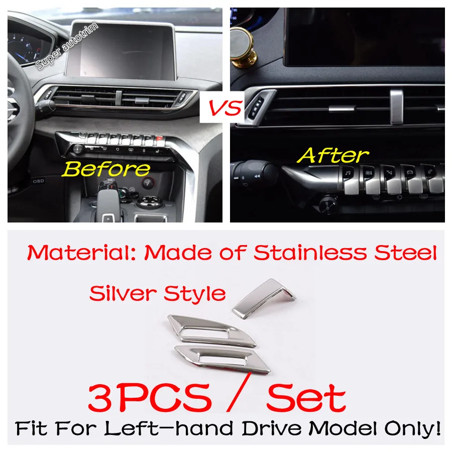 Déco Climatisation Arrière Peugeot 3008 5008 GT – Housse Fibre De Carbone Look Sport & Élégant