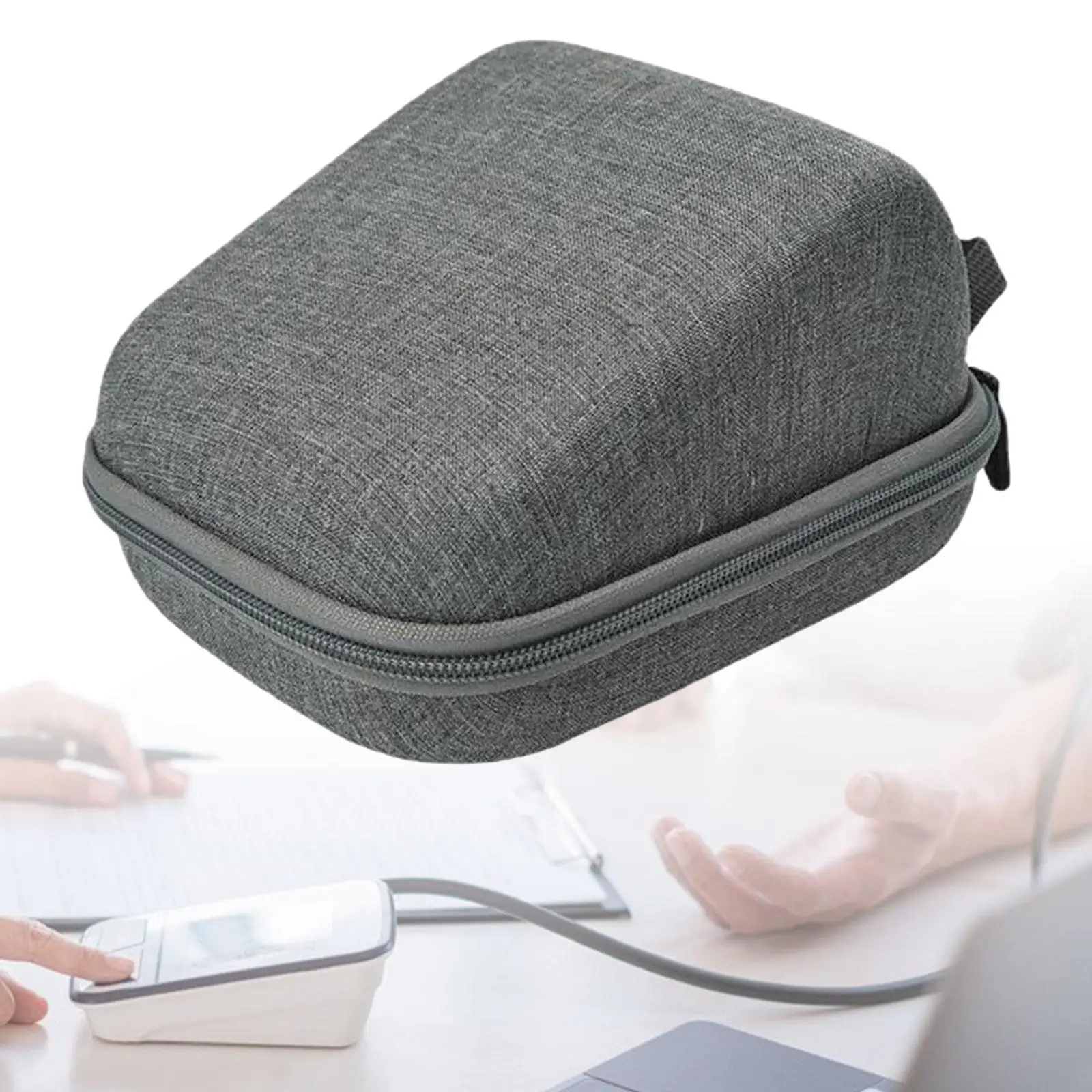 Hard Storage Case Protective Pouch Oxford Cloth Protect Your Machine Dustproof for Upper Arm Blood Pressure Monitor with Cuff