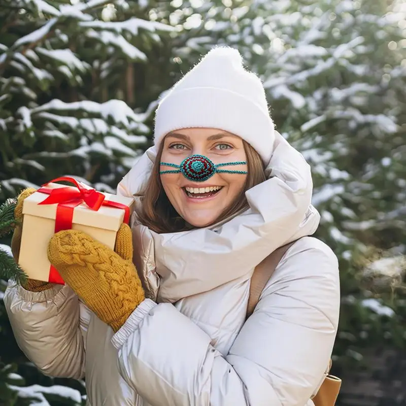 Nose Warmer For A Cold Nose Soft Crochet Winter Nose Warmer Knitted Nose Protector Sleeping Nose Warmer Comfort Nose Guard For - Image 4