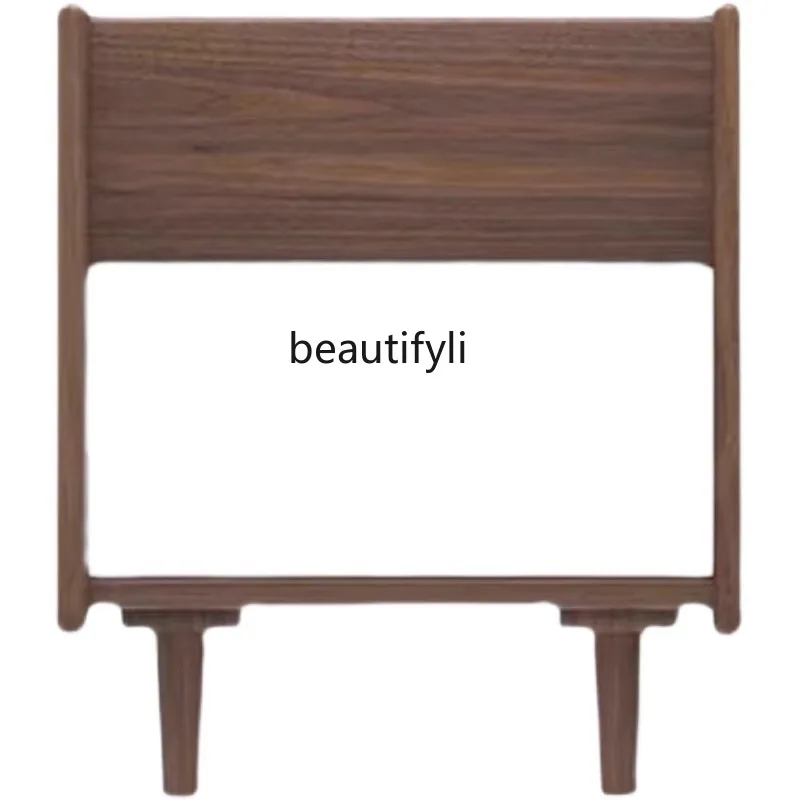 

Nordic Cherrywood Bedside Table Black Walnut Bedside Cabinet Chest of Drawer Simple Storage Cabinet Solid Wood Side Cabinet